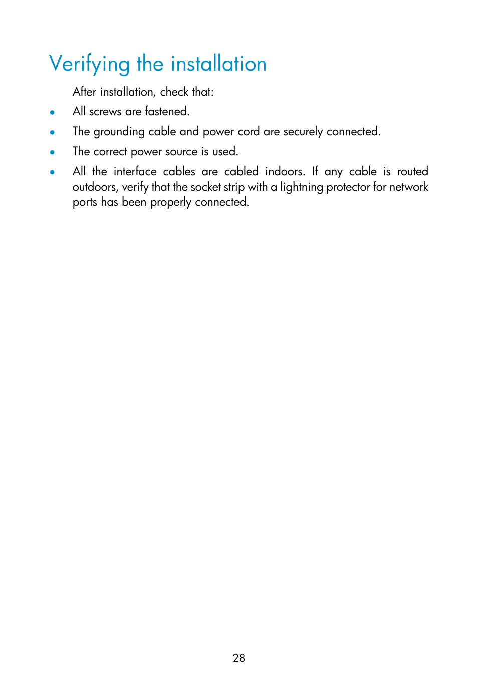 Verifying the installation | H3C Technologies H3C WX3000E Series Wireless Switches User Manual | Page 37 / 73