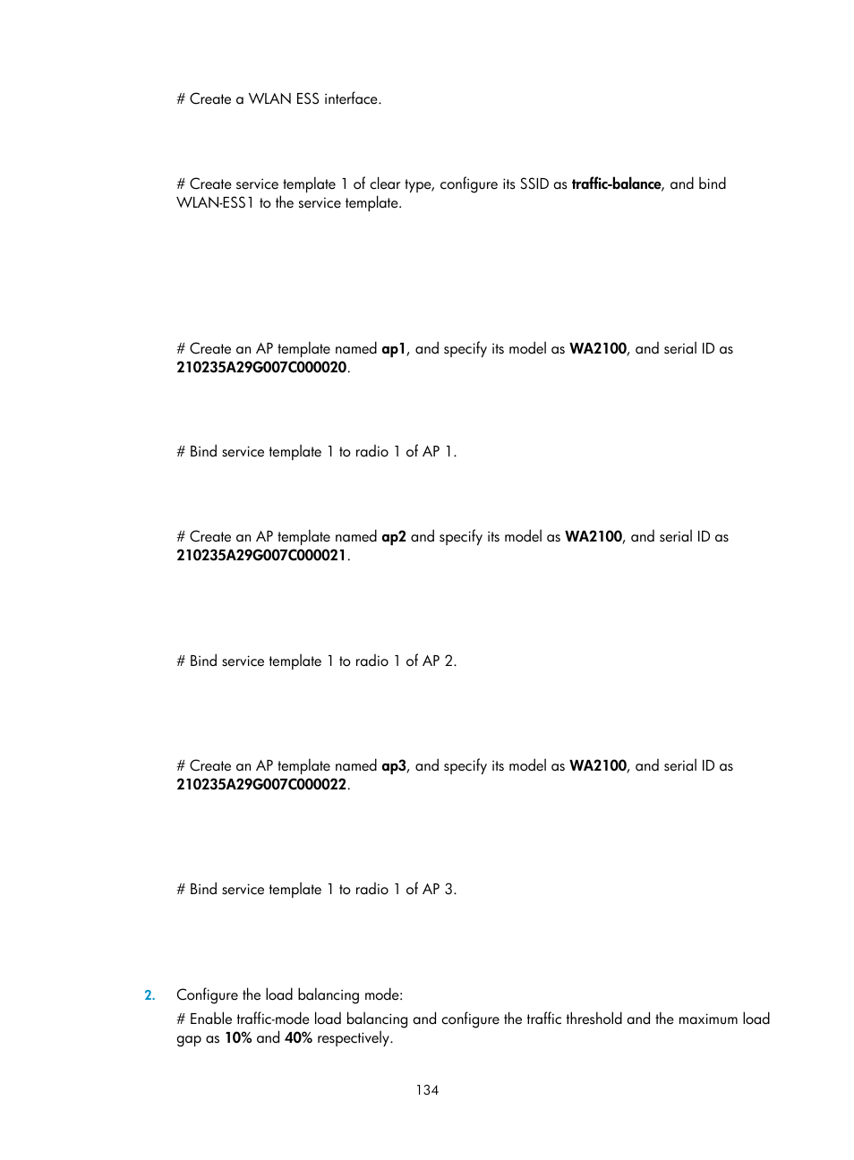 H3C Technologies H3C WX3000E Series Wireless Switches User Manual | Page 146 / 226