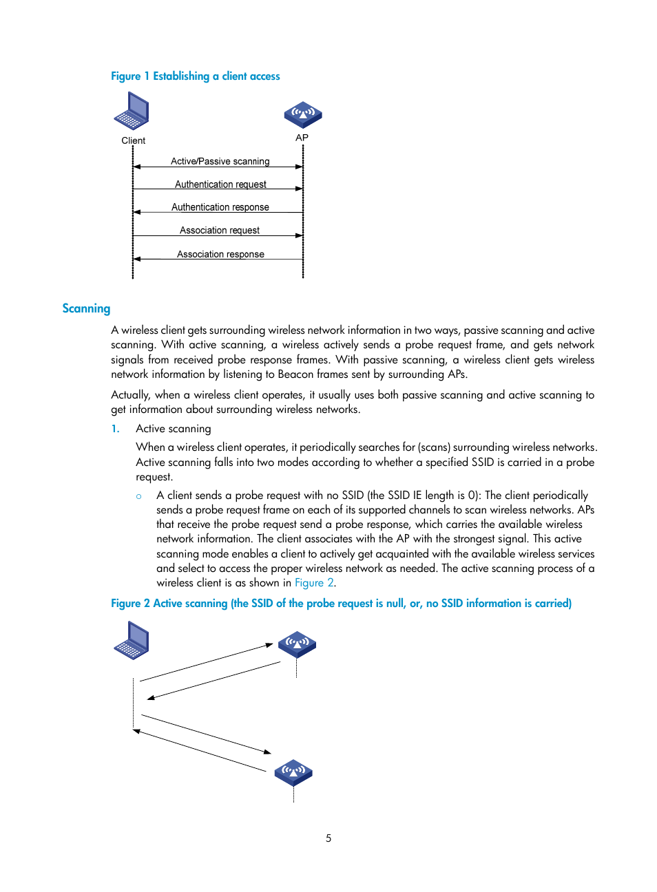 Scanning | H3C Technologies H3C WX3000E Series Wireless Switches User Manual | Page 17 / 226