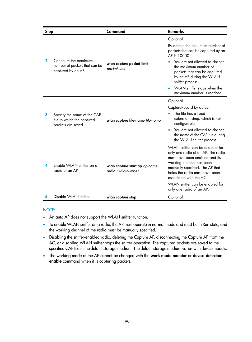 H3C Technologies H3C WX3000E Series Wireless Switches User Manual | Page 202 / 226