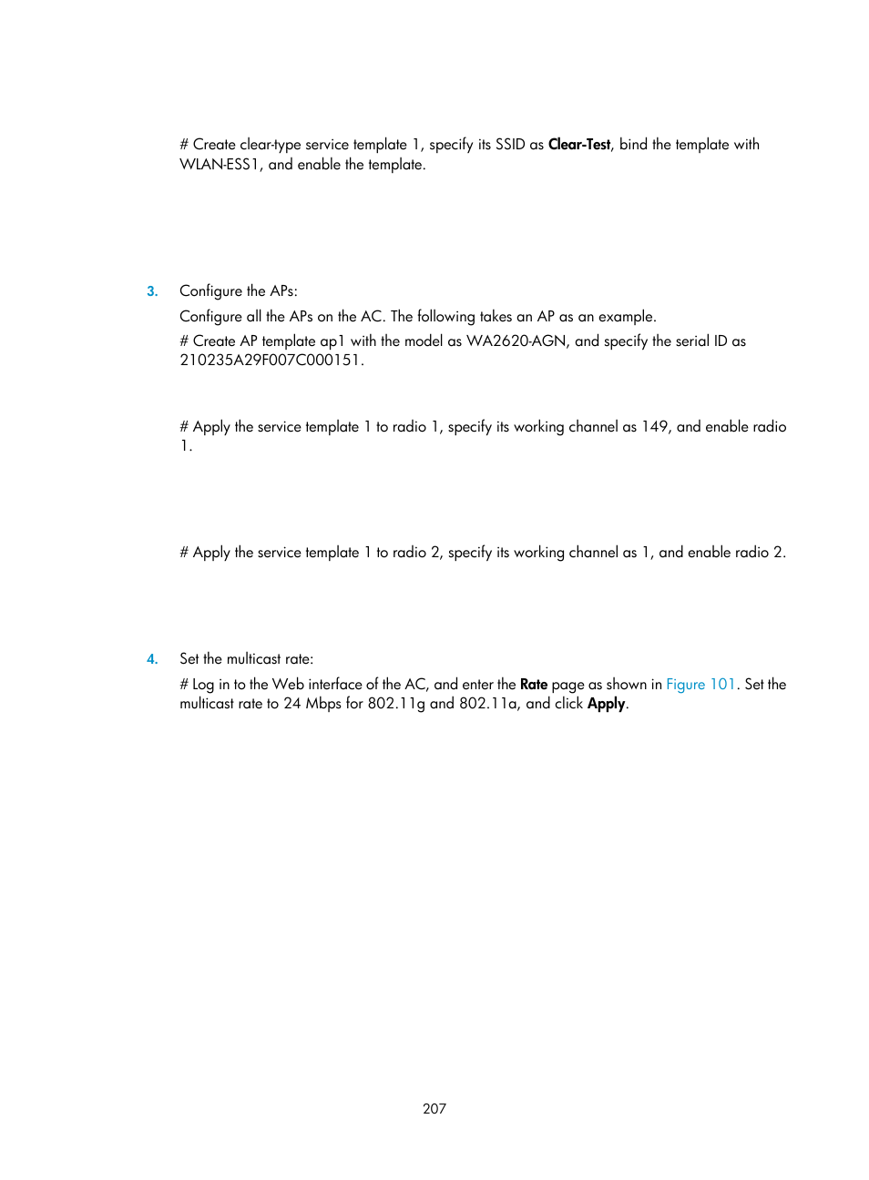 H3C Technologies H3C WX3000E Series Wireless Switches User Manual | Page 219 / 226