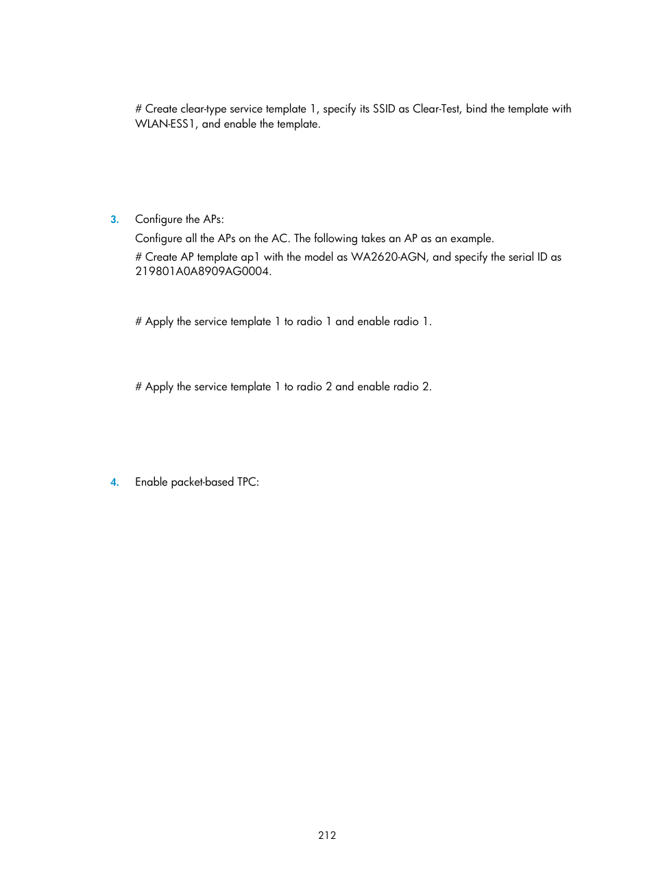 H3C Technologies H3C WX3000E Series Wireless Switches User Manual | Page 224 / 226