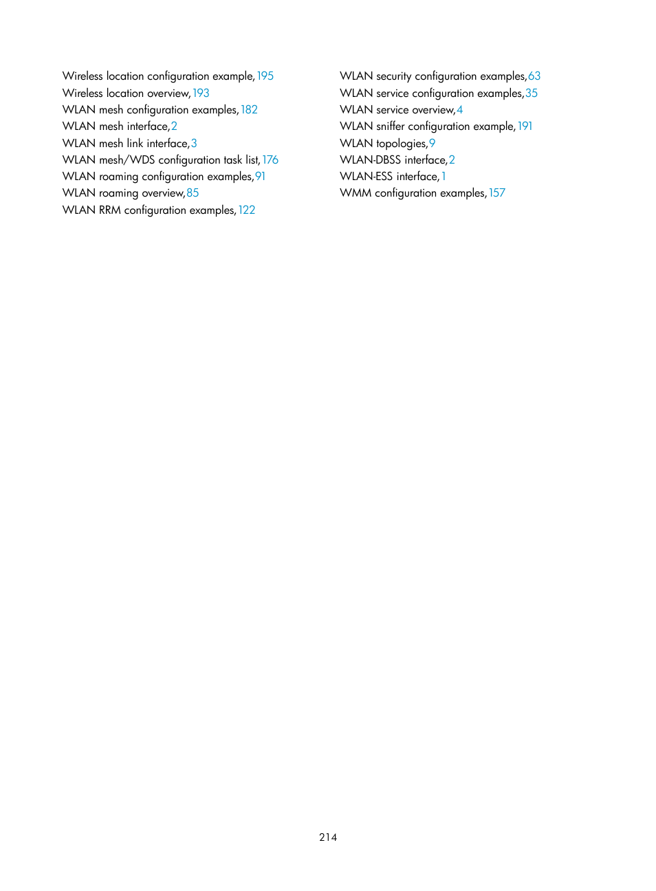 H3C Technologies H3C WX3000E Series Wireless Switches User Manual | Page 226 / 226