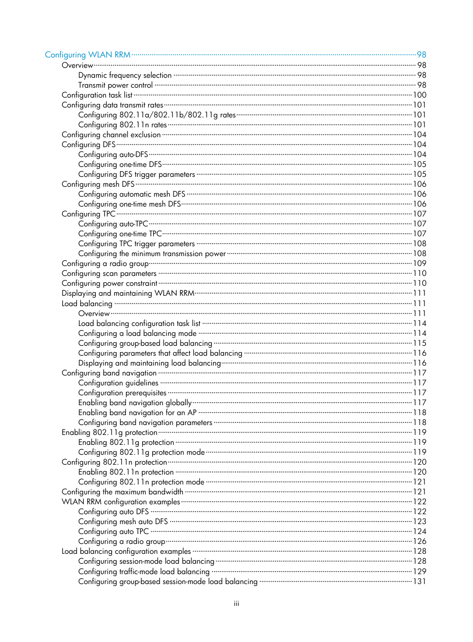 H3C Technologies H3C WX3000E Series Wireless Switches User Manual | Page 9 / 226