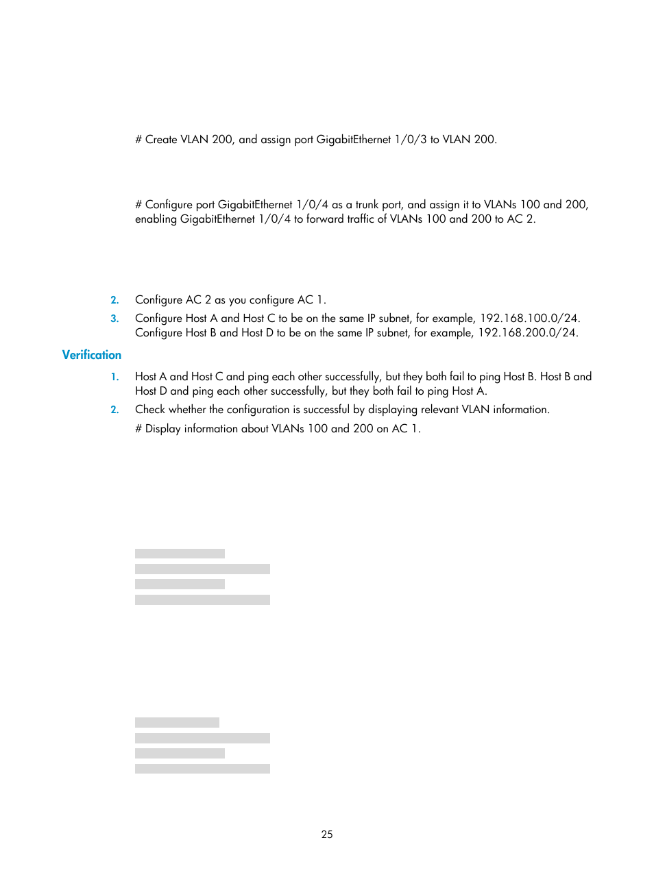 Verification | H3C Technologies H3C WX3000E Series Wireless Switches User Manual | Page 35 / 133