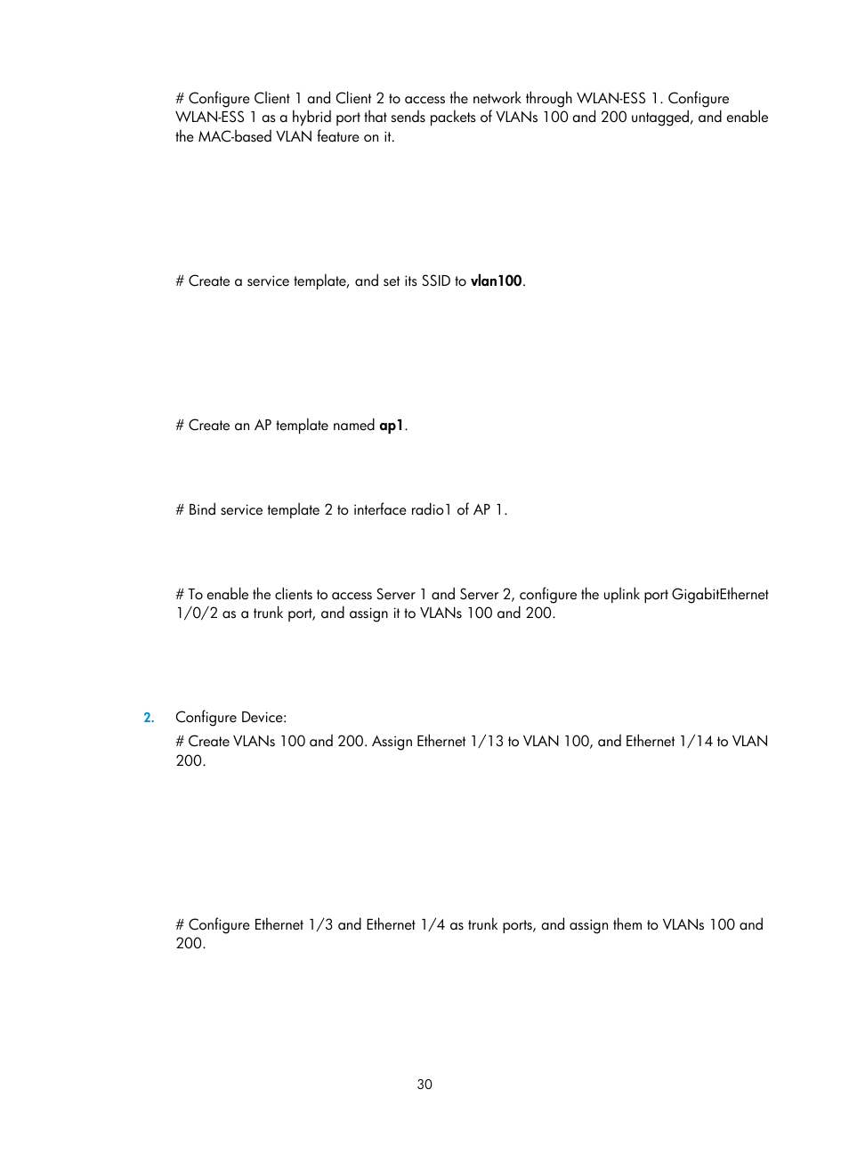 H3C Technologies H3C WX3000E Series Wireless Switches User Manual | Page 40 / 133