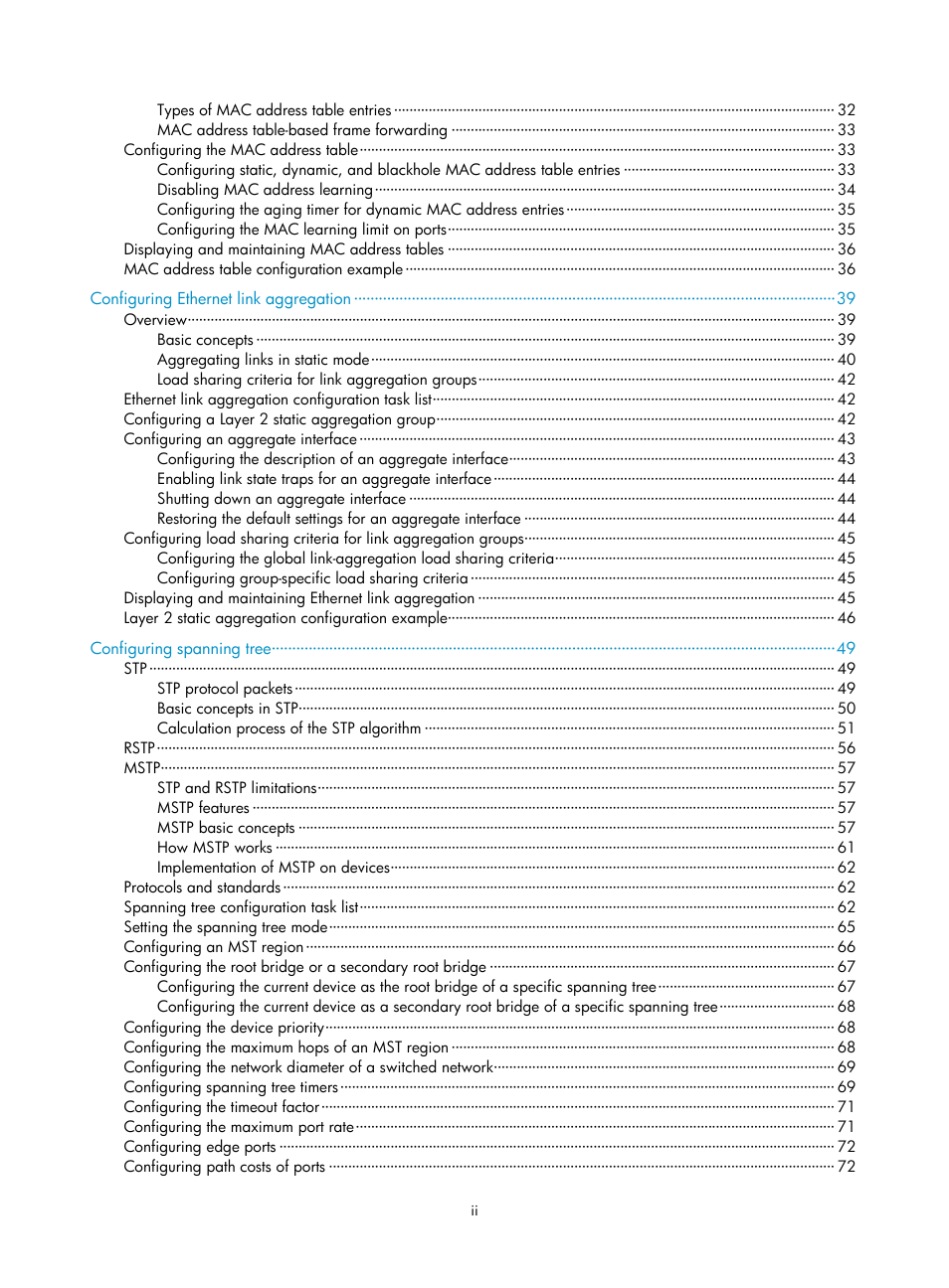 H3C Technologies H3C WX3000E Series Wireless Switches User Manual | Page 8 / 133