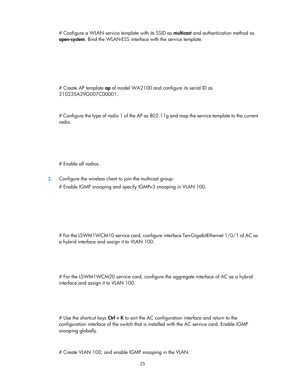 H3C Technologies H3C WX3000E Series Wireless Switches User Manual | Page 34 / 111