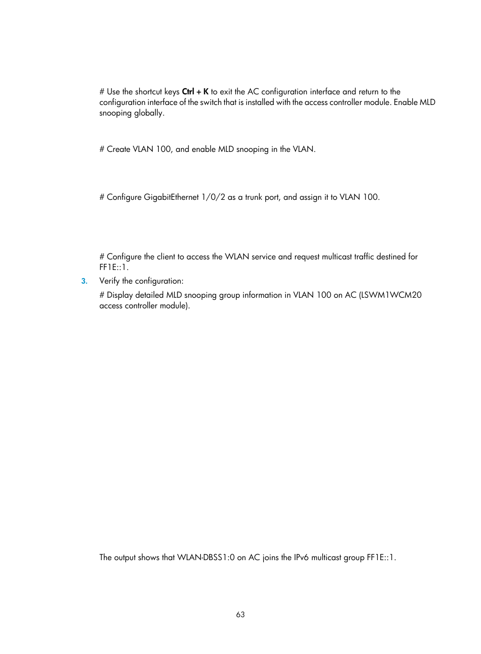 H3C Technologies H3C WX3000E Series Wireless Switches User Manual | Page 72 / 111