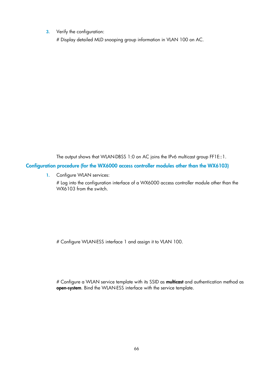H3C Technologies H3C WX3000E Series Wireless Switches User Manual | Page 75 / 111