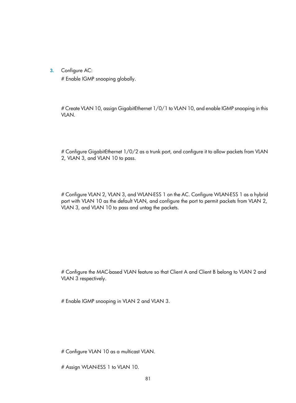 H3C Technologies H3C WX3000E Series Wireless Switches User Manual | Page 90 / 111