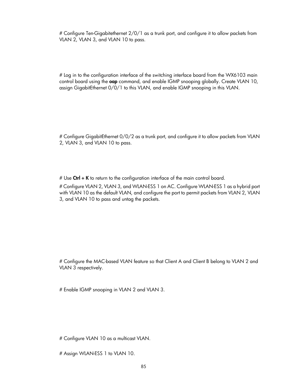 H3C Technologies H3C WX3000E Series Wireless Switches User Manual | Page 94 / 111