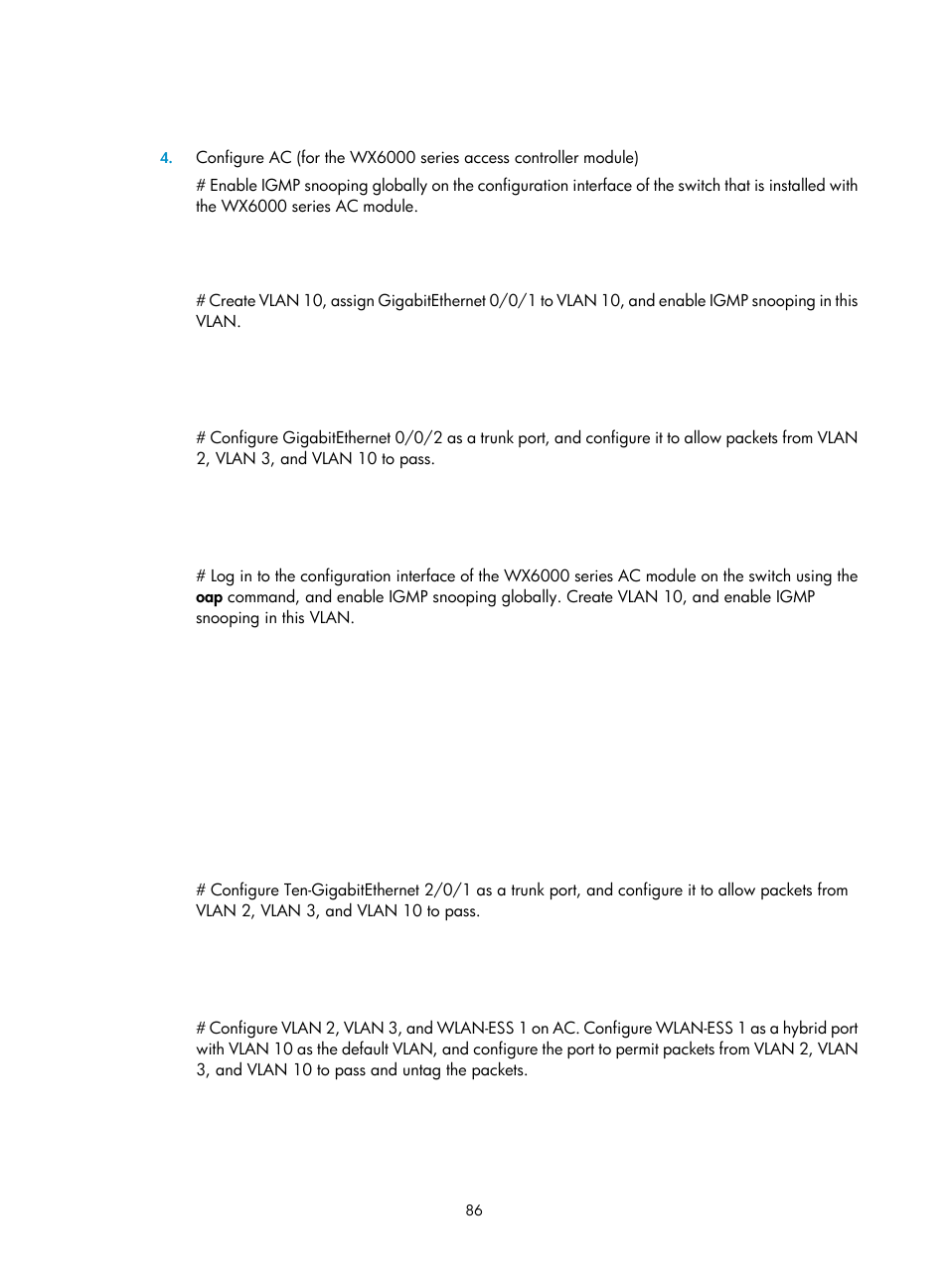 H3C Technologies H3C WX3000E Series Wireless Switches User Manual | Page 95 / 111