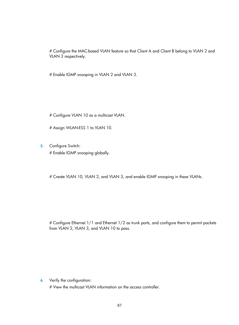 H3C Technologies H3C WX3000E Series Wireless Switches User Manual | Page 96 / 111
