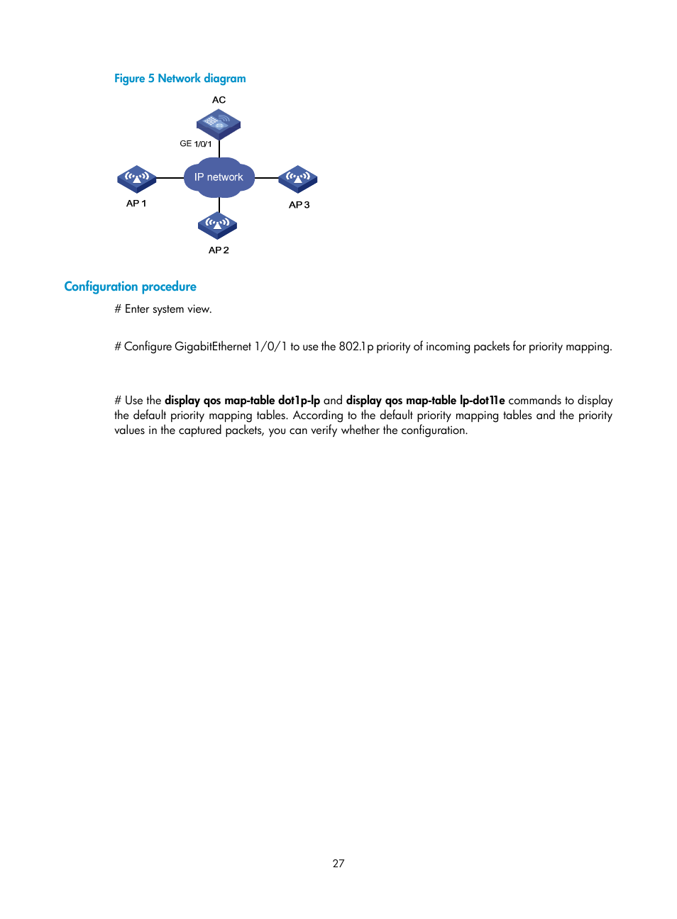 Configuration procedure, N in, Figure 5 | H3C Technologies H3C WX3000E Series Wireless Switches User Manual | Page 36 / 63