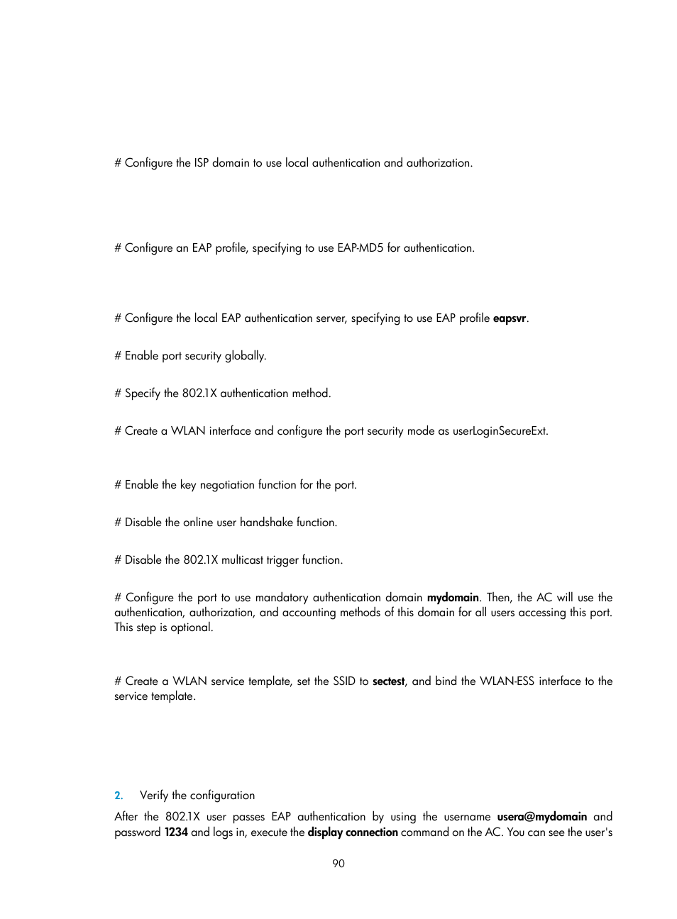 H3C Technologies H3C WX3000E Series Wireless Switches User Manual | Page 104 / 394