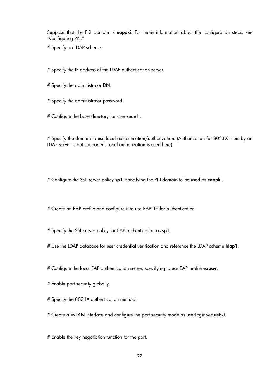 H3C Technologies H3C WX3000E Series Wireless Switches User Manual | Page 111 / 394
