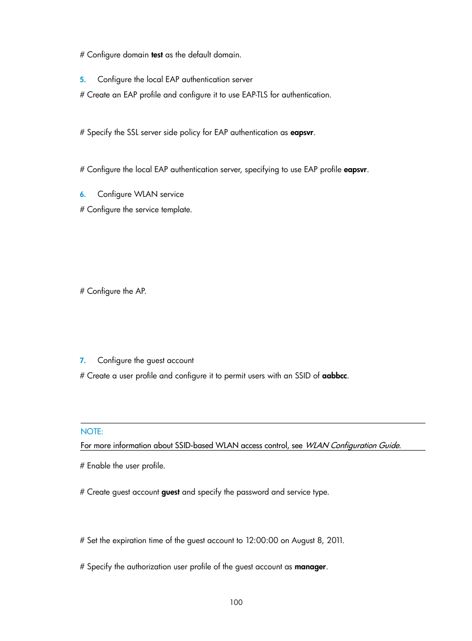 H3C Technologies H3C WX3000E Series Wireless Switches User Manual | Page 114 / 394