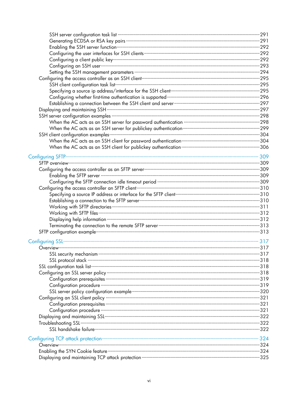 H3C Technologies H3C WX3000E Series Wireless Switches User Manual | Page 12 / 394