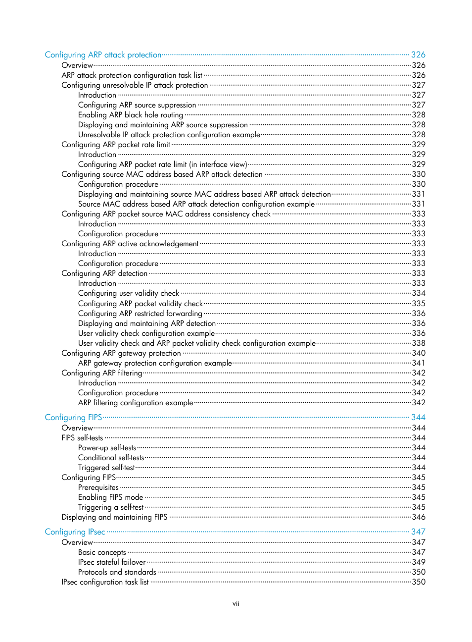 H3C Technologies H3C WX3000E Series Wireless Switches User Manual | Page 13 / 394