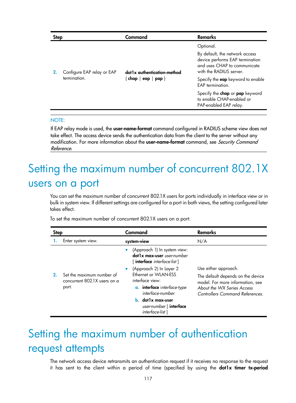 H3C Technologies H3C WX3000E Series Wireless Switches User Manual | Page 131 / 394