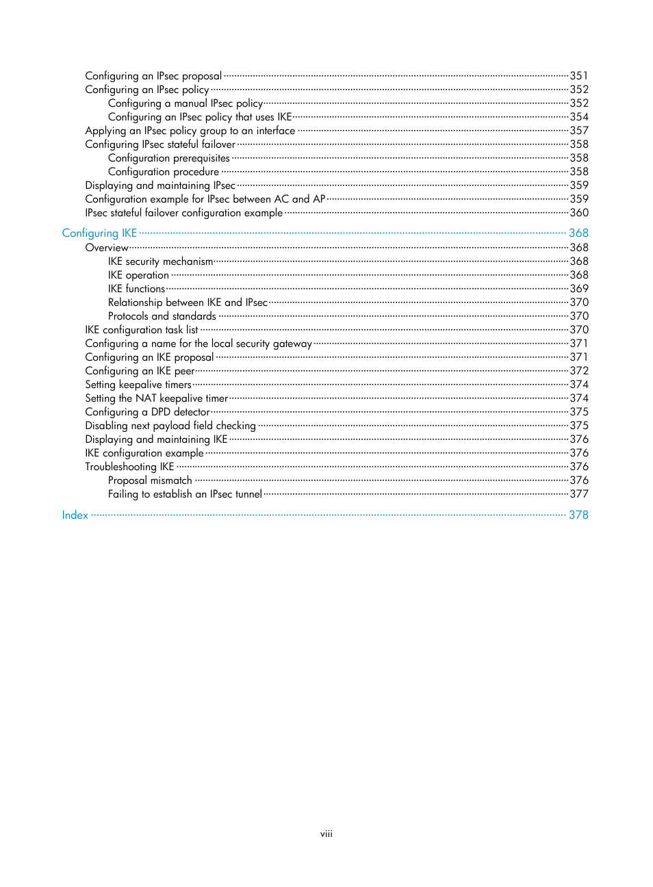 H3C Technologies H3C WX3000E Series Wireless Switches User Manual | Page 14 / 394