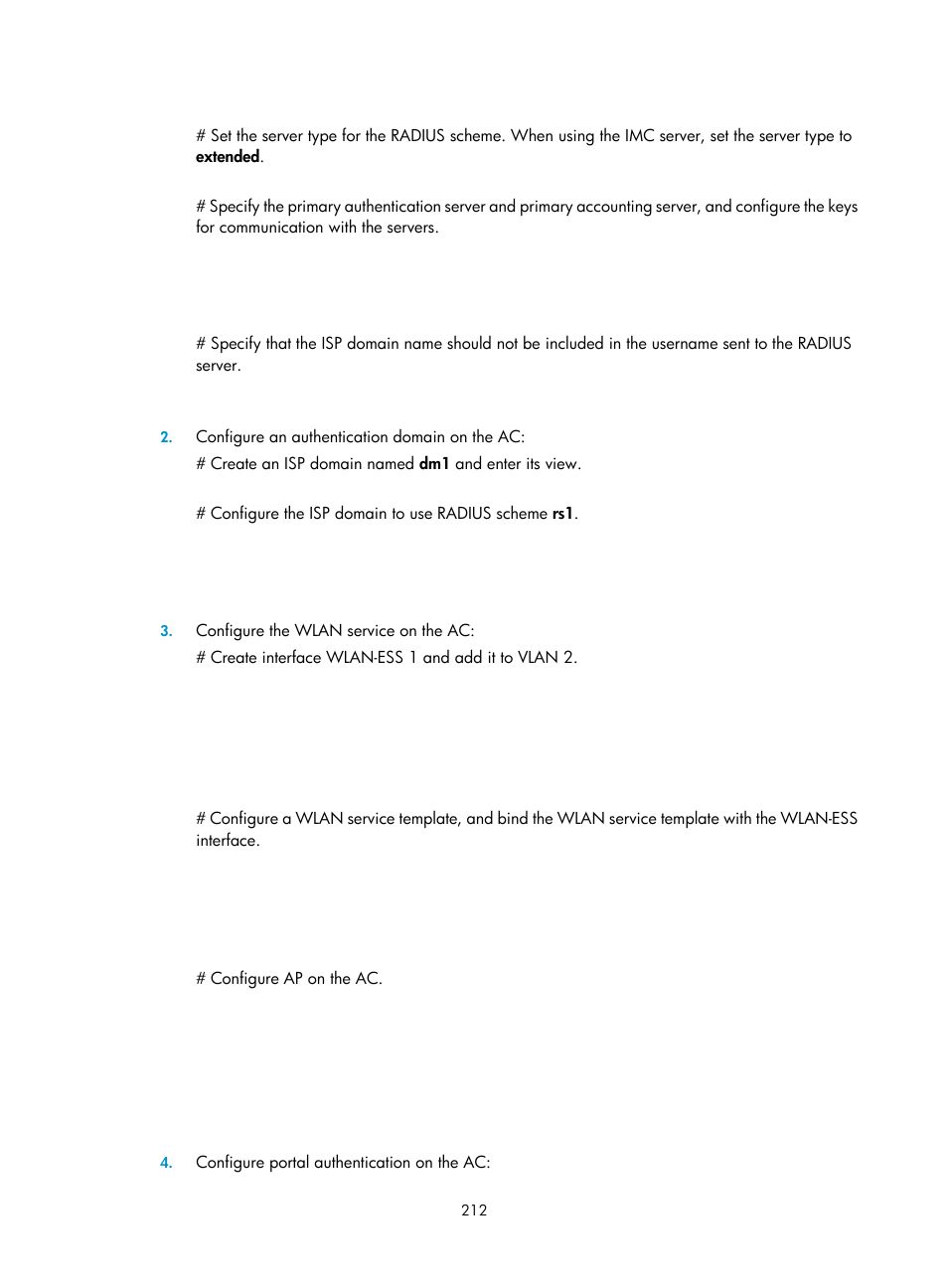 H3C Technologies H3C WX3000E Series Wireless Switches User Manual | Page 226 / 394