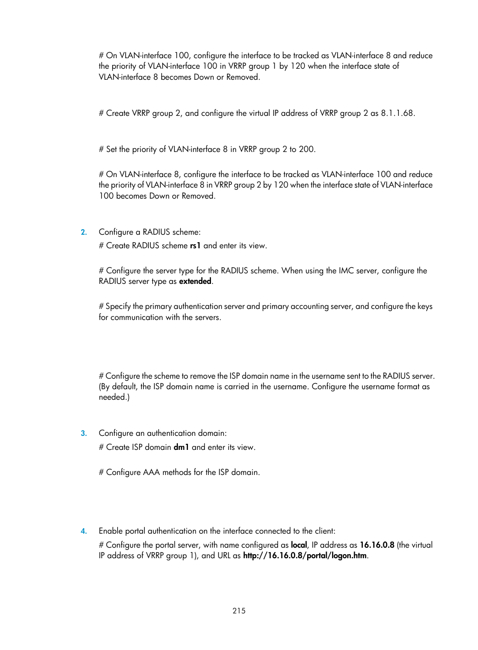 H3C Technologies H3C WX3000E Series Wireless Switches User Manual | Page 229 / 394