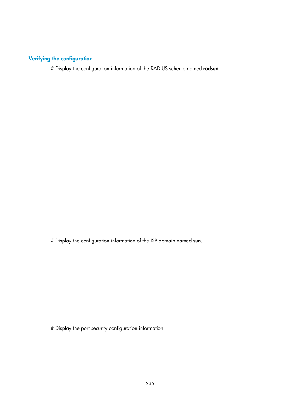 Verifying the configuration | H3C Technologies H3C WX3000E Series Wireless Switches User Manual | Page 249 / 394