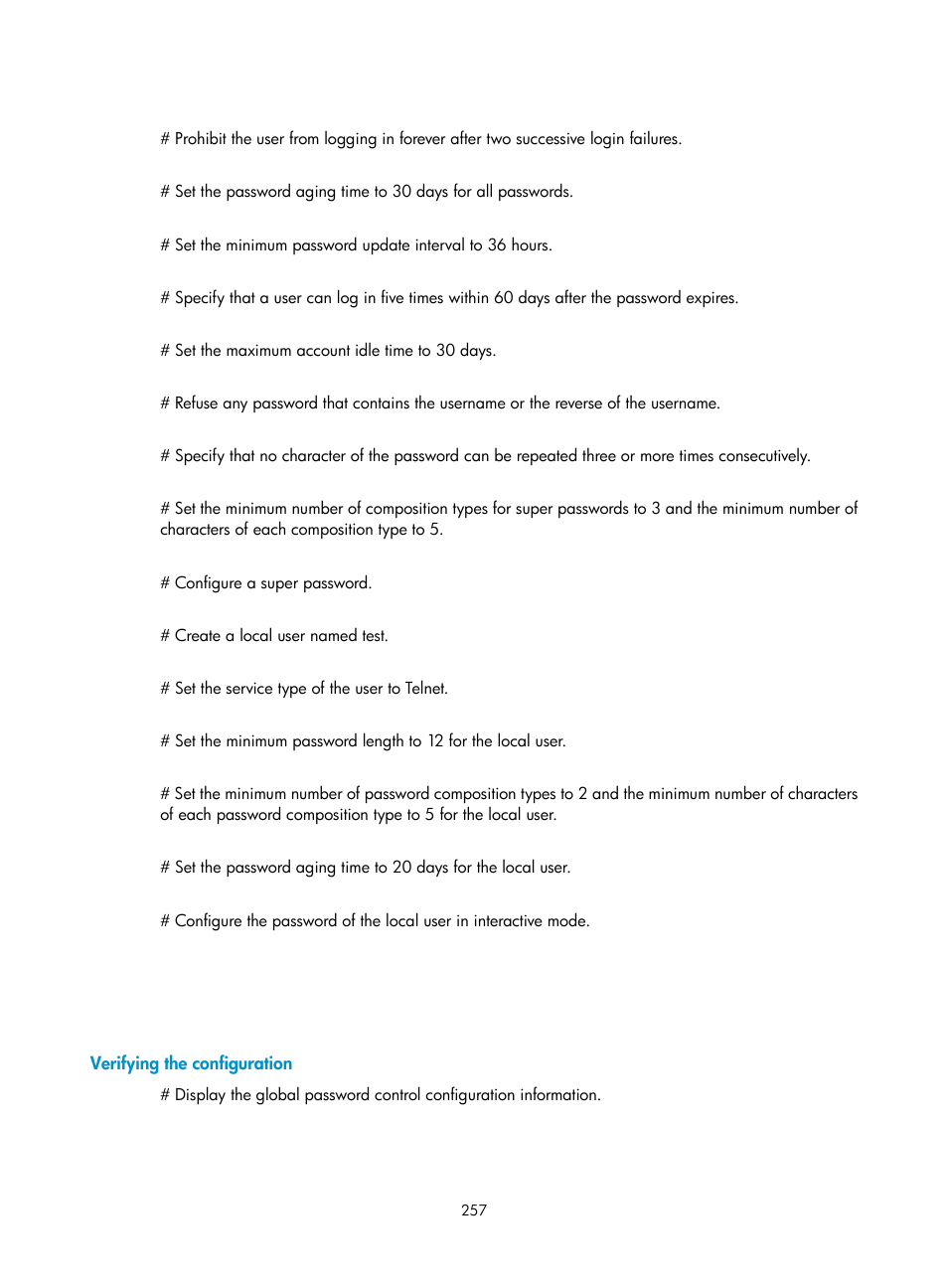Verifying the configuration | H3C Technologies H3C WX3000E Series Wireless Switches User Manual | Page 271 / 394