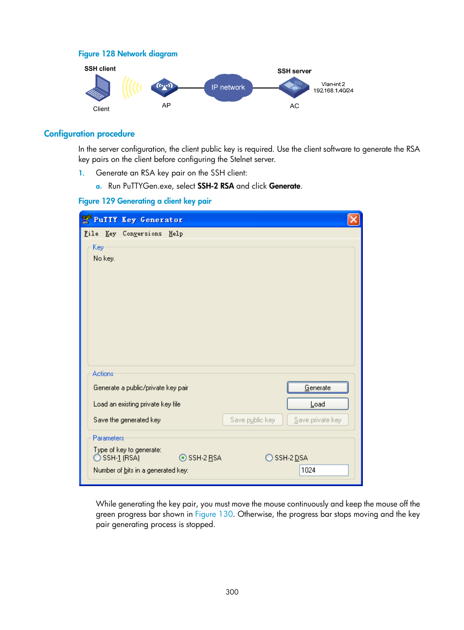 Configuration procedure, N in, Figure 128 | H3C Technologies H3C WX3000E Series Wireless Switches User Manual | Page 314 / 394