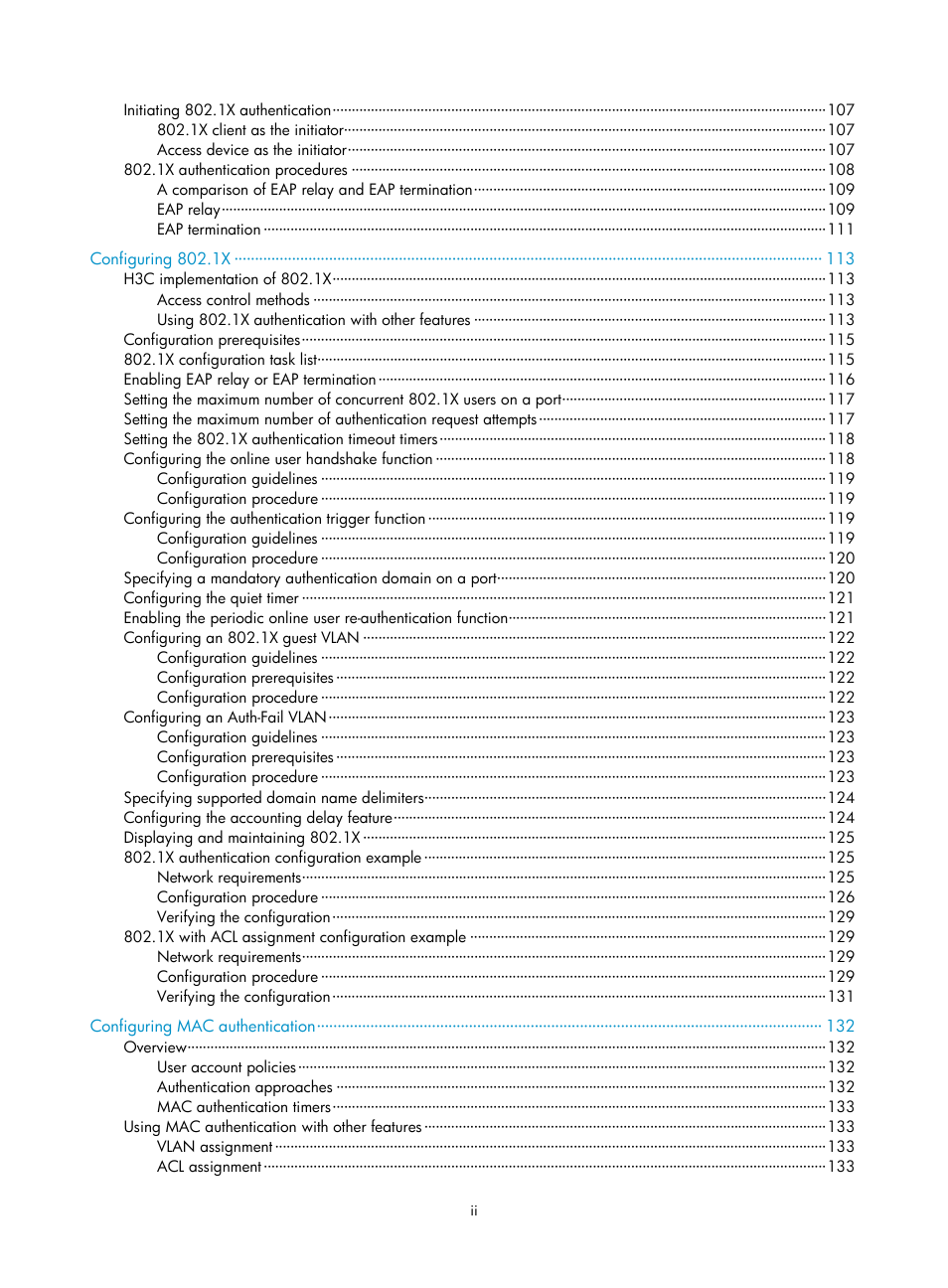 H3C Technologies H3C WX3000E Series Wireless Switches User Manual | Page 8 / 394