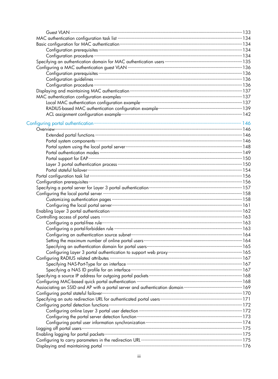 H3C Technologies H3C WX3000E Series Wireless Switches User Manual | Page 9 / 394