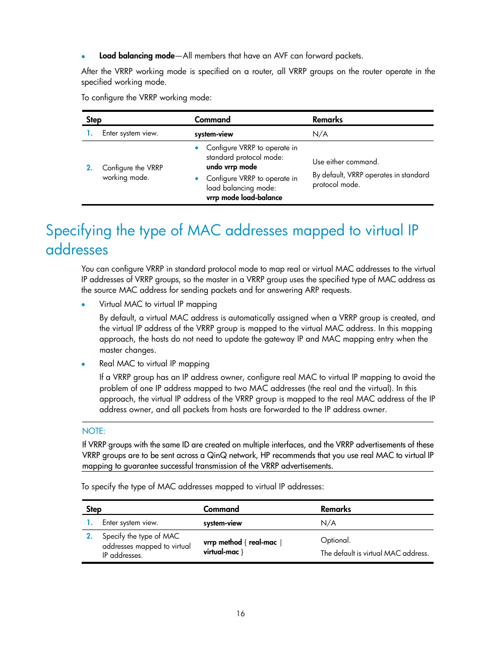 H3C Technologies H3C WX3000E Series Wireless Switches User Manual | Page 24 / 62