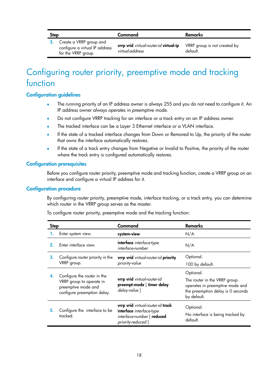 Configuration guidelines, Configuration prerequisites, Configuration procedure | H3C Technologies H3C WX3000E Series Wireless Switches User Manual | Page 26 / 62