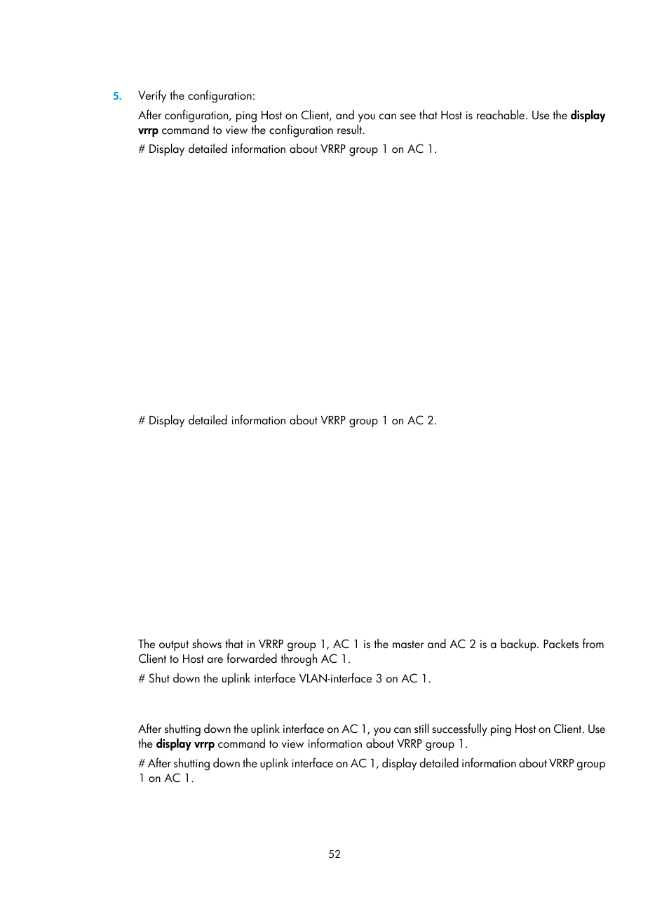 H3C Technologies H3C WX3000E Series Wireless Switches User Manual | Page 60 / 62