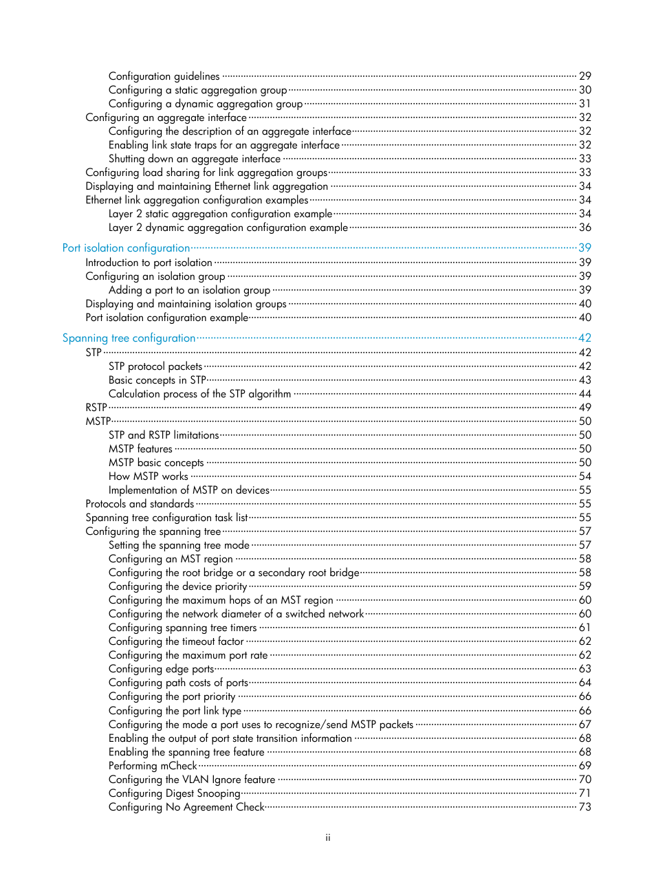 H3C Technologies H3C WX3000E Series Wireless Switches User Manual | Page 7 / 156