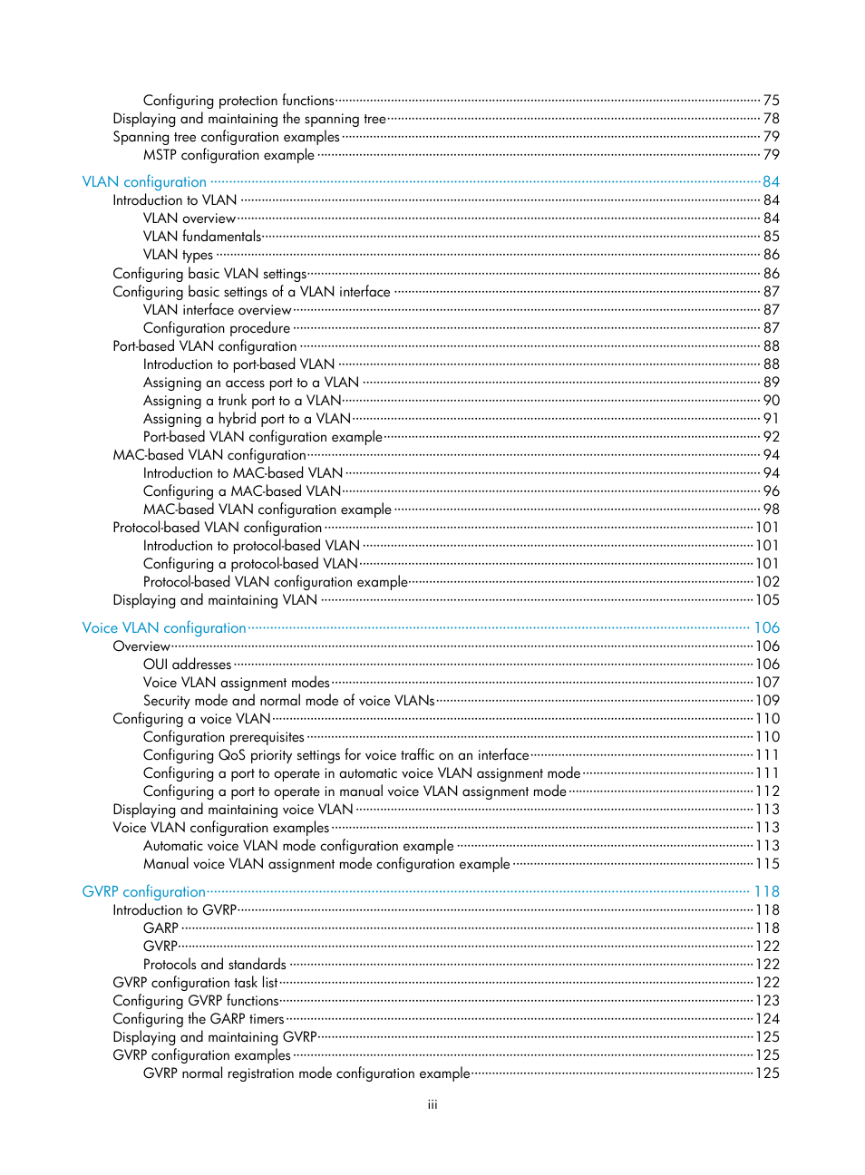 H3C Technologies H3C WX3000E Series Wireless Switches User Manual | Page 8 / 156