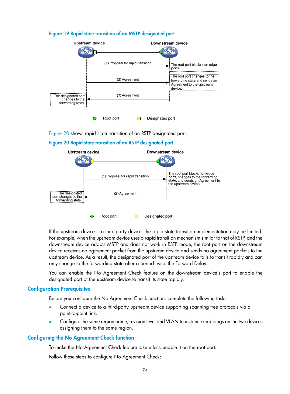 Configuration prerequisites, Configuring the no agreement check function | H3C Technologies H3C WX3000E Series Wireless Switches User Manual | Page 83 / 156