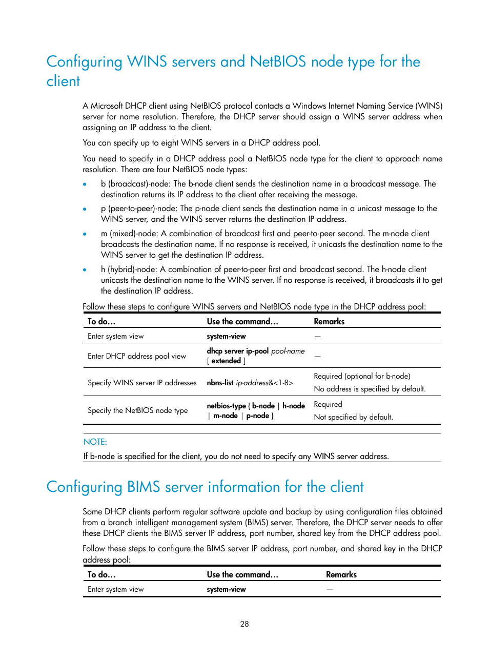 Configuring bims server information for the client | H3C Technologies H3C WX3000E Series Wireless Switches User Manual | Page 39 / 191