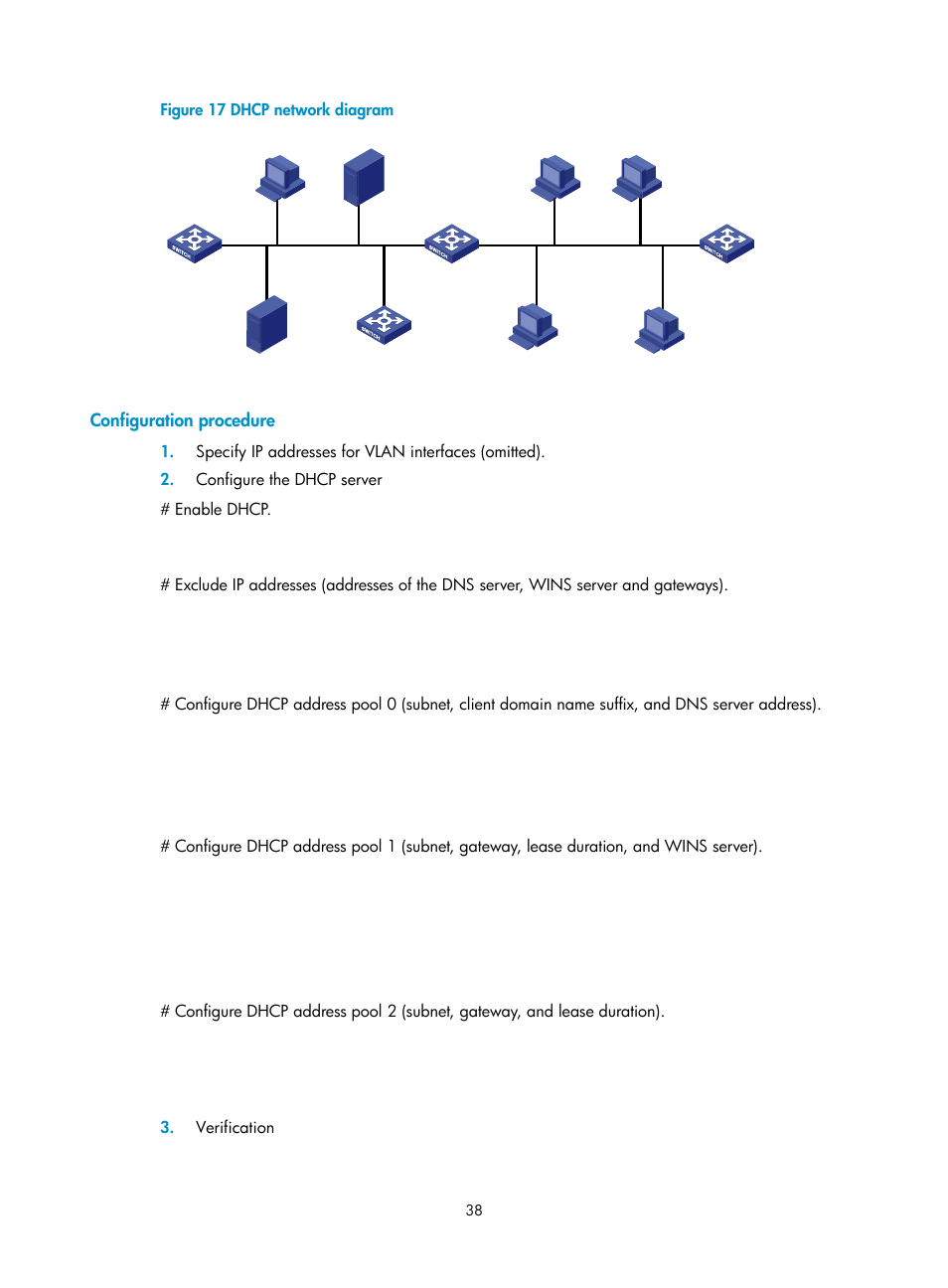 Configuration procedure | H3C Technologies H3C WX3000E Series Wireless Switches User Manual | Page 49 / 191