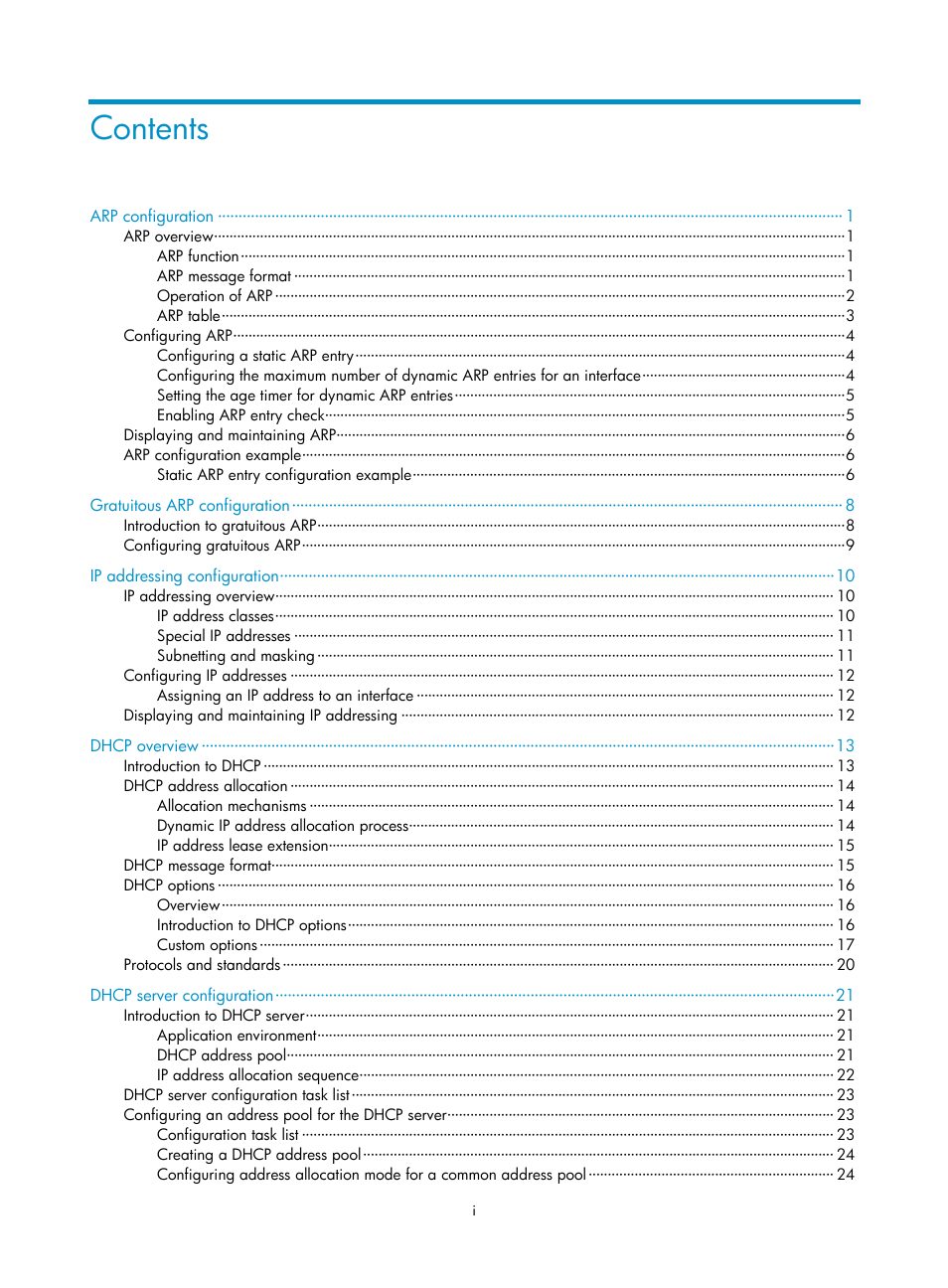H3C Technologies H3C WX3000E Series Wireless Switches User Manual | Page 6 / 191