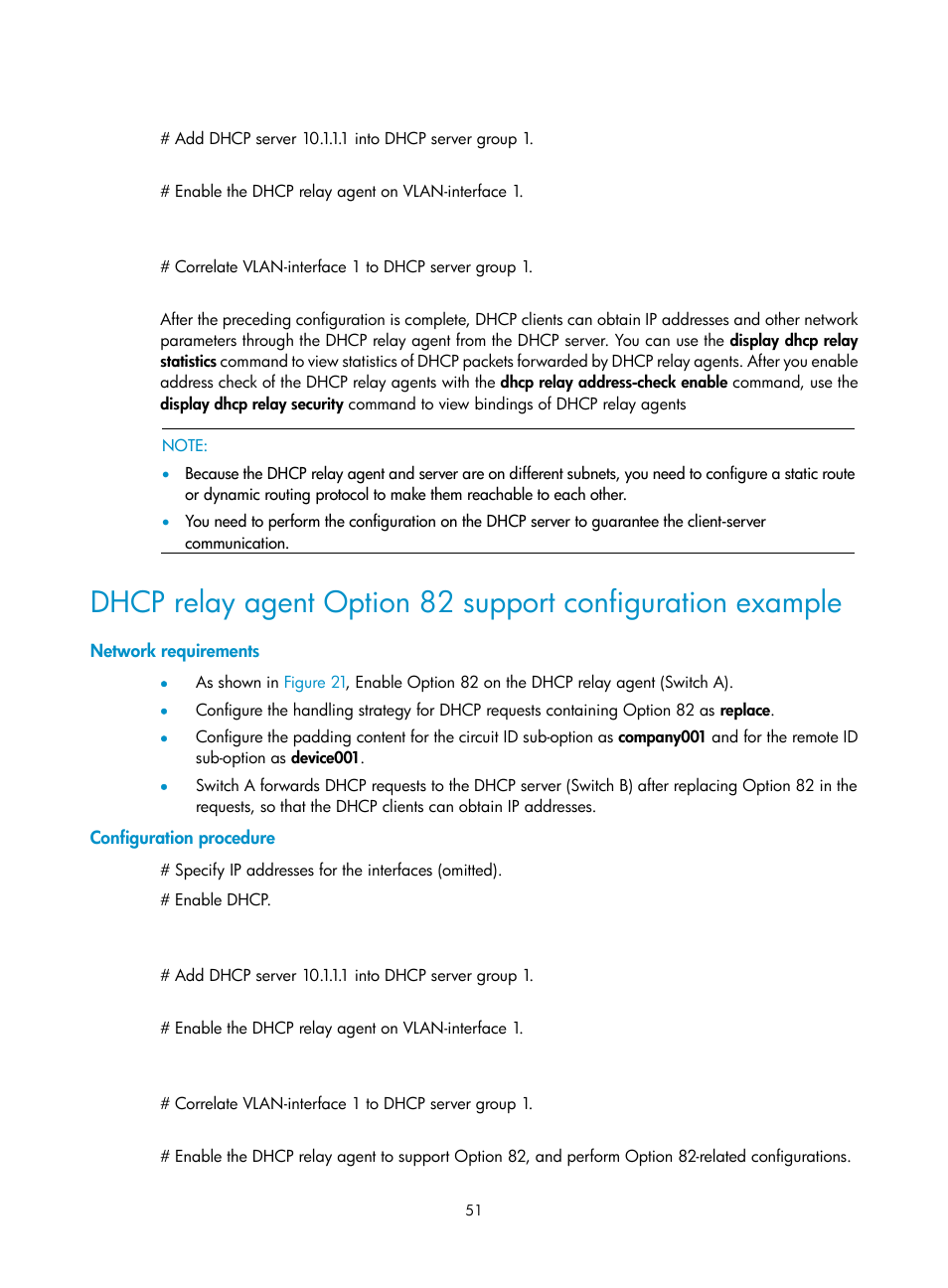 Network requirements, Configuration procedure | H3C Technologies H3C WX3000E Series Wireless Switches User Manual | Page 62 / 191