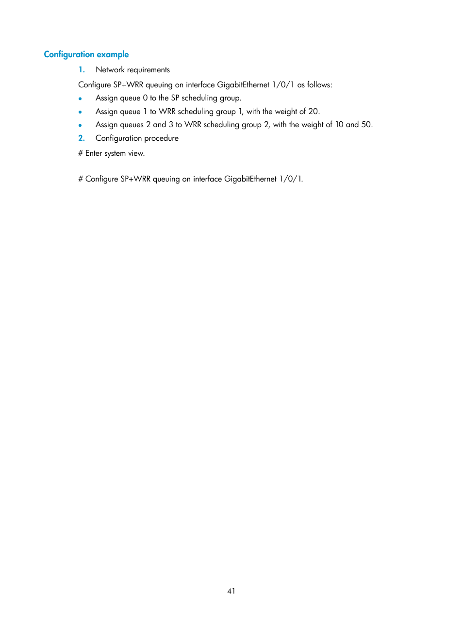 Configuration example | H3C Technologies H3C WX3000E Series Wireless Switches User Manual | Page 48 / 64