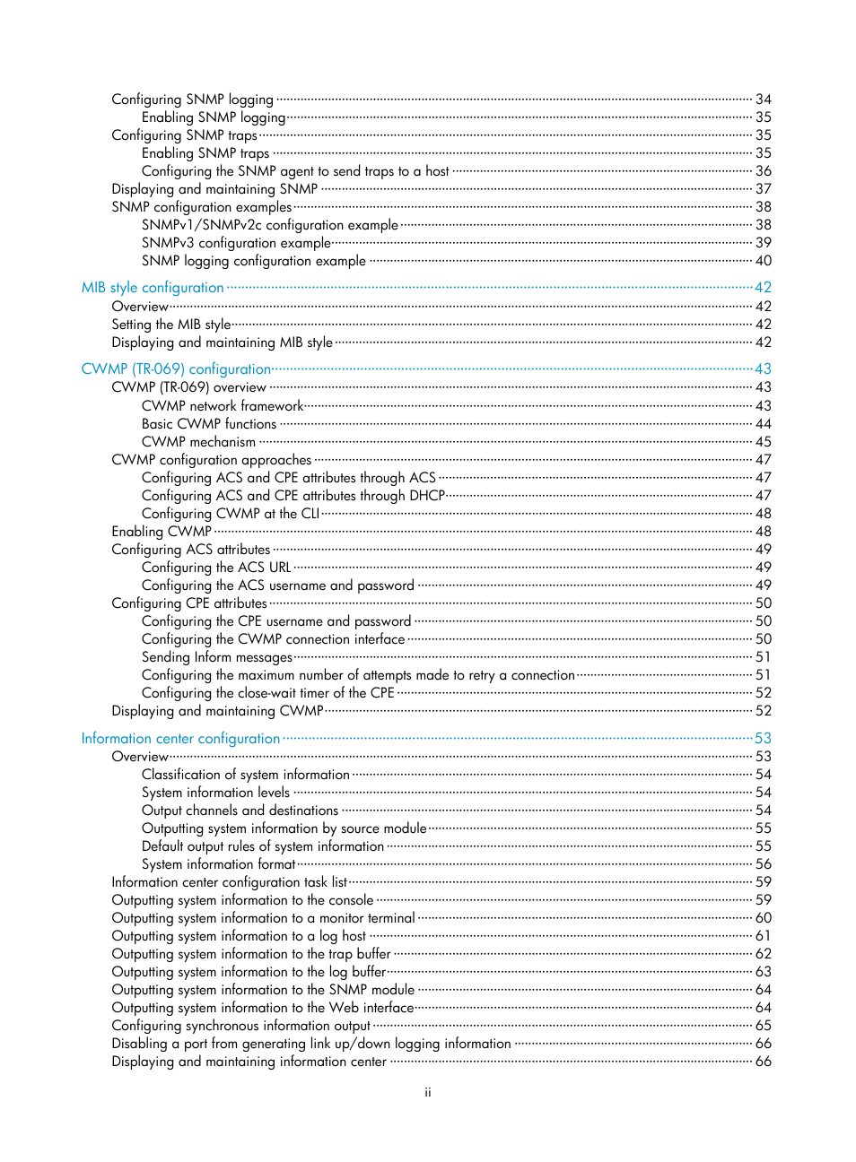 H3C Technologies H3C WX3000E Series Wireless Switches User Manual | Page 8 / 80