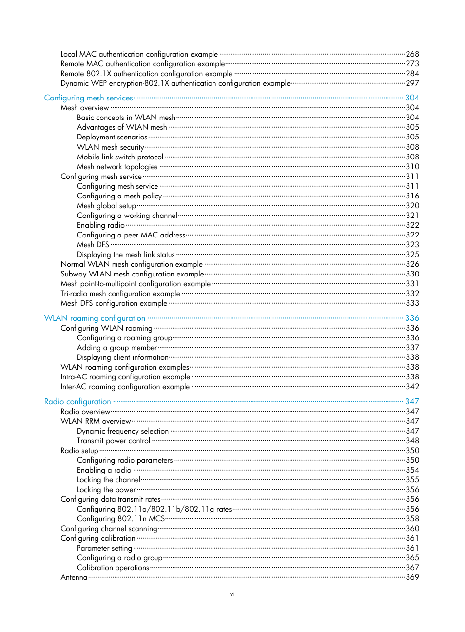 H3C Technologies H3C WX3000E Series Wireless Switches User Manual | Page 11 / 640