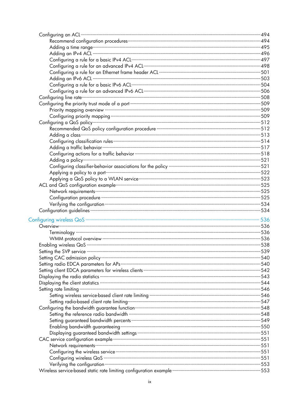 H3C Technologies H3C WX3000E Series Wireless Switches User Manual | Page 14 / 640