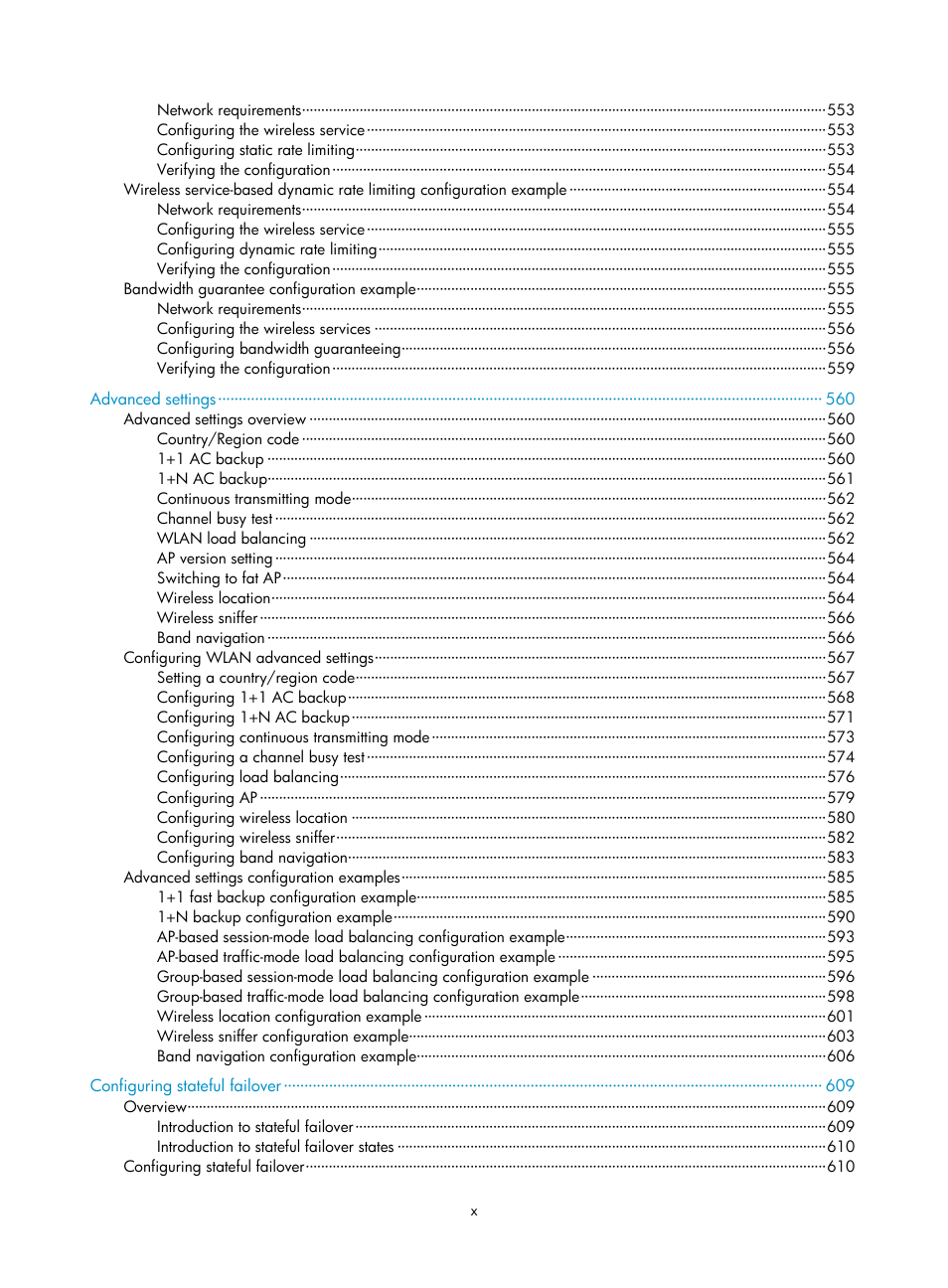 H3C Technologies H3C WX3000E Series Wireless Switches User Manual | Page 15 / 640