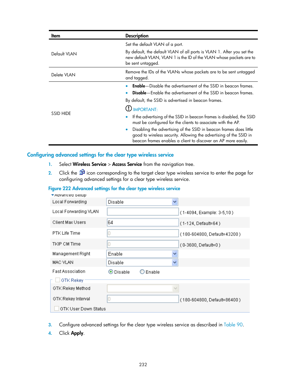 H3C Technologies H3C WX3000E Series Wireless Switches User Manual | Page 248 / 640