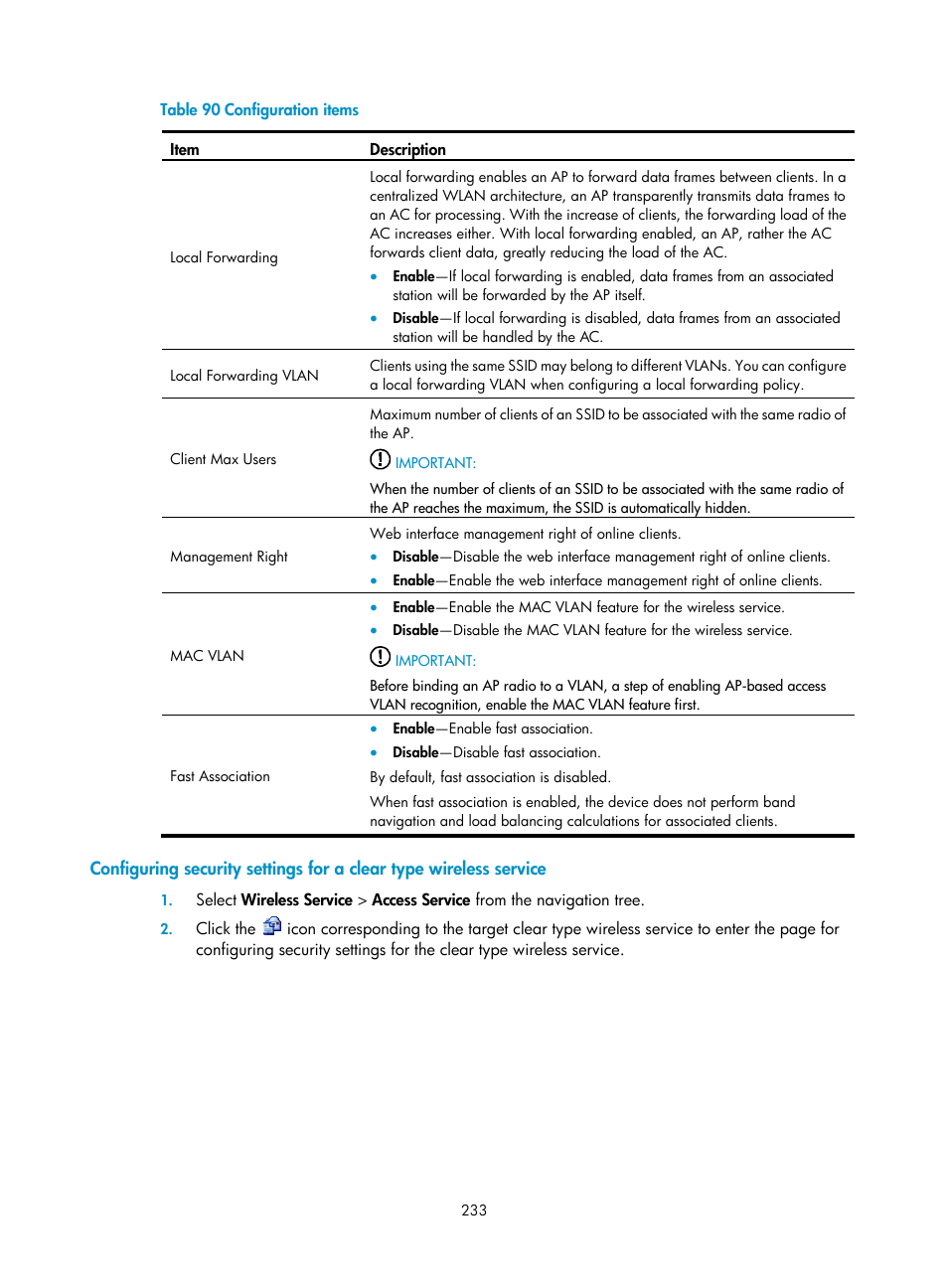 H3C Technologies H3C WX3000E Series Wireless Switches User Manual | Page 249 / 640
